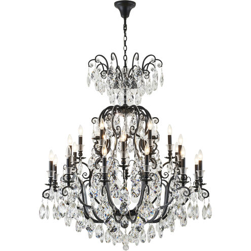 Canada LED 43 inch Matte Black Chandelier Ceiling Light